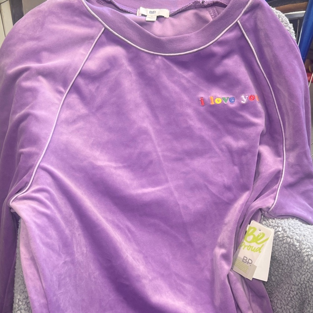 BP Lavender 'I Love You' Sweatshirt